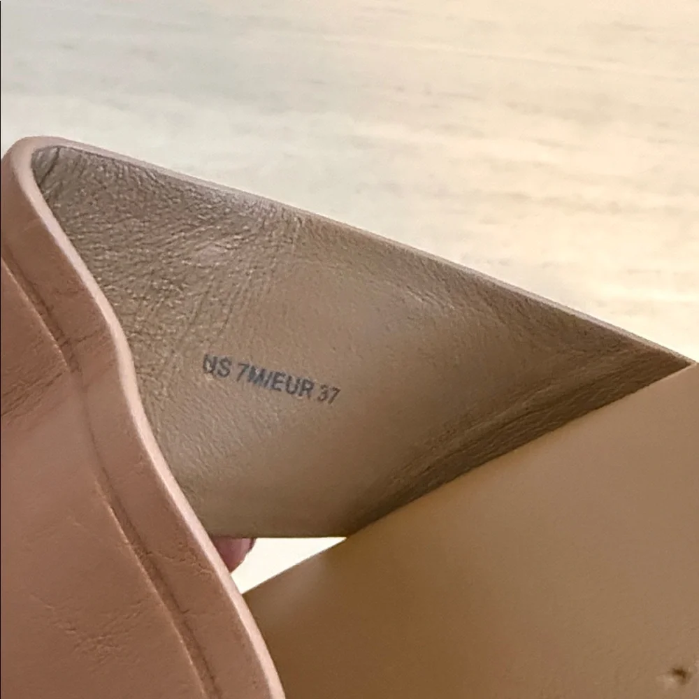 Vince Leather Espadrille Platform Slide Sandals Brown Size 7 - Picture 6 of 6